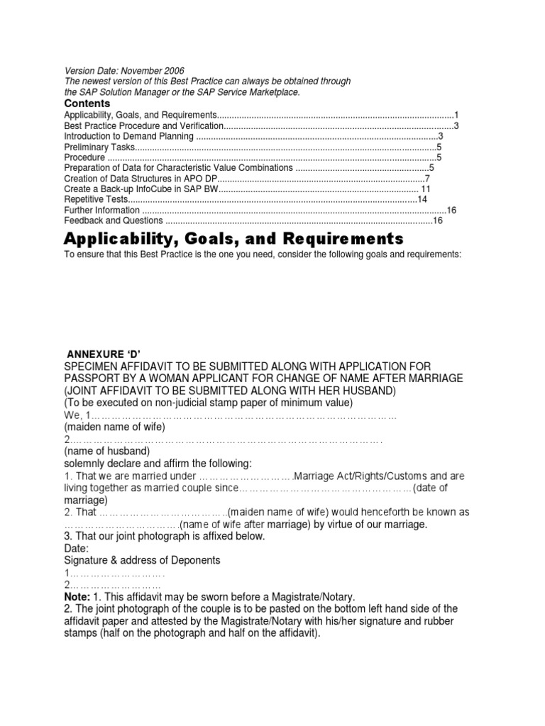 Applicability, Goals, and Requirements | PDF | Affidavit | Notary Public