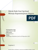 Hijrah Nabi Dari Spritualitas Menuju Kepemimpinan Negara