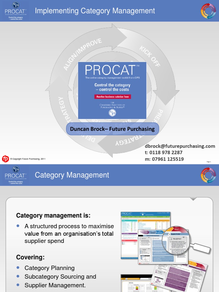 Category Management Cips Pdf Procurement Strategic Management