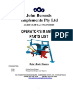 Drain Digger Operator Manual