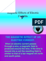 Magnetic Effects of Electric Currents