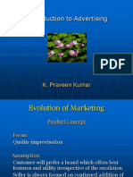 Introduction To Advertising: K. Praveen Kumar