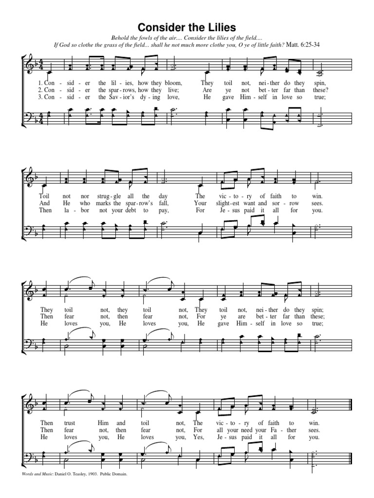 Consider the Lilies+