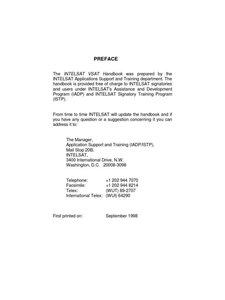 VSAT Handbook | PDF | Very Small Aperture Terminal | Computer Network