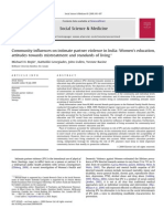 Community Influences on Intimate Partner Violence in India - Women's Education, Attitudes Towards Mistreatment and Standards of Living