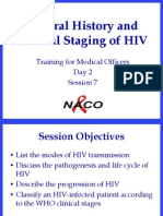 Natural History and Clinical Staging of HIV: Training For Medical Officers Day 2 Session 7