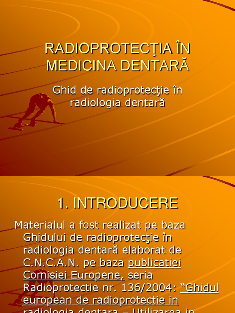 Radioprotecĺ Ia in Medicina Dentarä | PDF