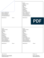 Patient Admission Form Template