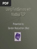 Using FieldServers in ModbusTCP Applications