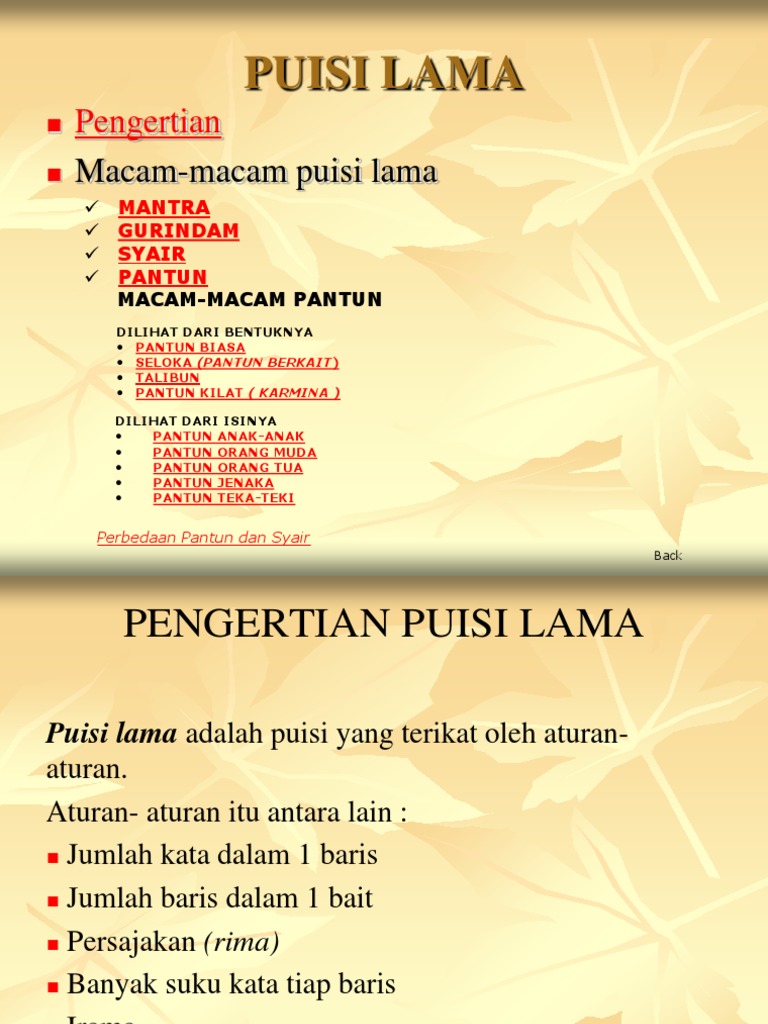 Puisi Lama