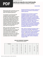 As Consoantes em Inglês e Português - English & Portuguese Consonant Phoneme