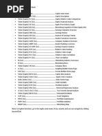 Chazz's Bloomberg Functions Guide | PDF