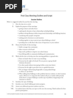 First Meeting Outline