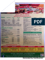 Pasquale's 2014 Menu