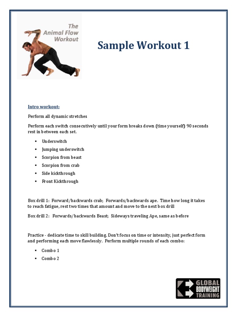 Animal Flow Workout (2011) Sports Leisure