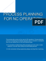 Process Planning For NC Operation