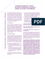 Recomendaciones Comité Derechos Economicos