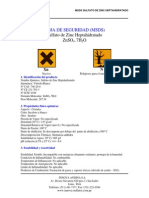 MSDS Sulfato de Zinc PDF