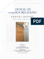 Council on Foreign Relations Rosters 2007-2013