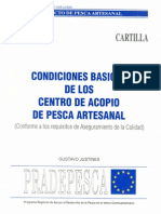 Condiciones Basicas de Los Centros de Acopio de Pesca Artesanal (Conforme A Los Requisitos de Aseguramiento de La Calidad) PDF