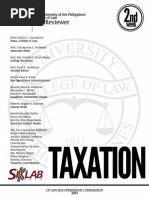 UP Bar Reviewer 2013 - Taxation