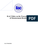 ILAC_P10!01!2013 ILAC Policy on the Traceability of Measurement Results