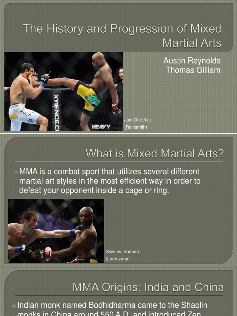 The History and Progression of Mixed Martial Arts7 | PDF | Mixed ...