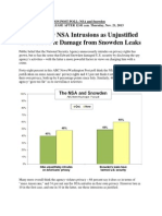 ABC News & Washington Post Poll On NSA and Snowden - Dec. 21, 2013