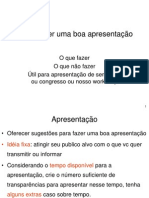 Como Fazer Uma Boa Apresentação - Cópia