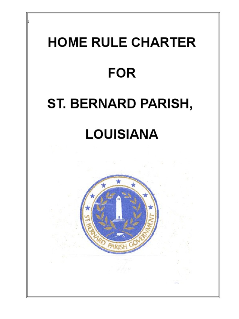 St Bernard Parish Home Rule Charter Veto Presidents Of The United