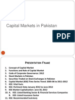Capital Markets in Pakistan