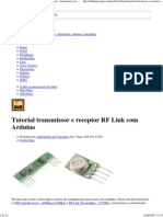 Tutorial transmissor e receptor RF Link com Arduino - Laboratorio de Garagem (arduino, eletrônica, robotica, hacking)