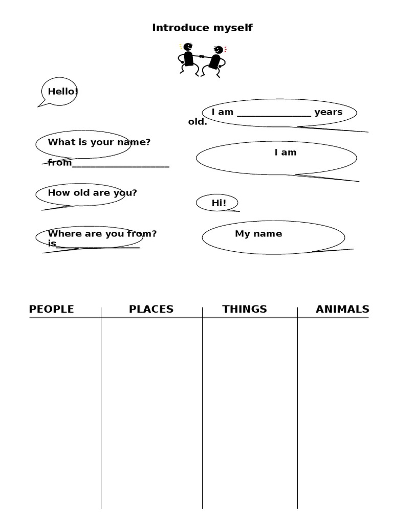 Personal Introduction Template | PDF