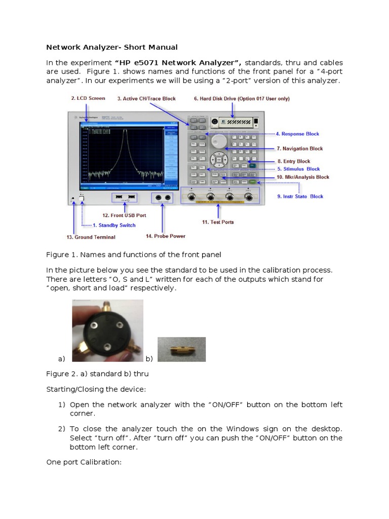 Network Analyzer Tutorial PDF Calibration Electronic Engineering