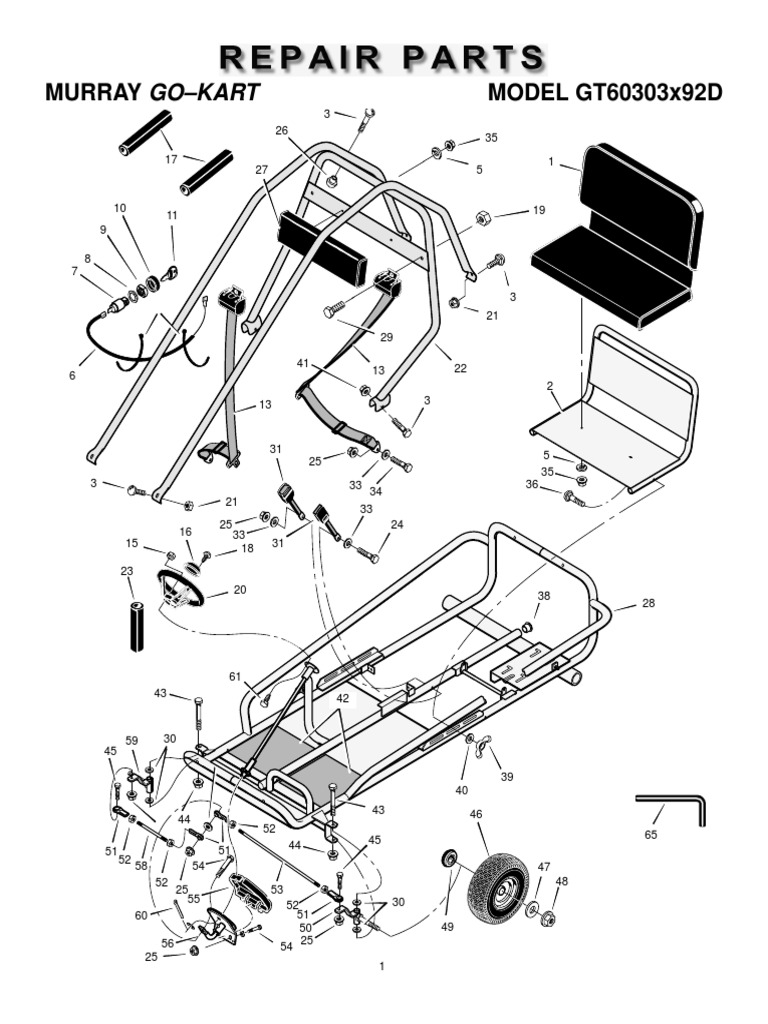 Murray Gokarts GT60303X92D Steering Screw