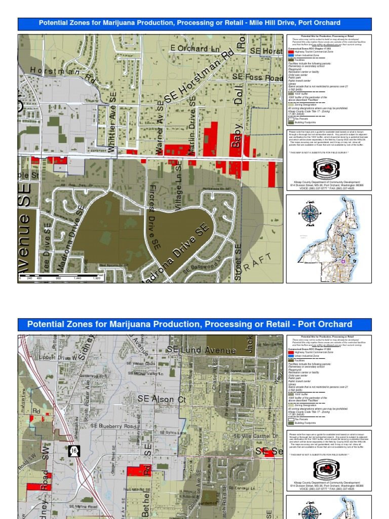 Kitsap County Marijuana Zoning Map Urban Planning Business
