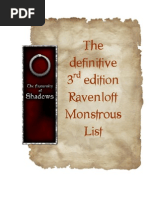 Ravenloft Monstrous Creatures Guide PDF Werewolves Fairies 