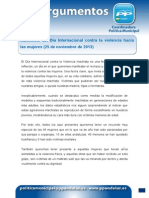 25 11 13 Manifiesto Día Internacional contra la violencia hacia las mujeres