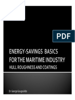 Energy-Savings Basics For The Maritime Industry - Hull Roughness and Coatings