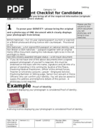 Cat 14 Information Checklist For Candidates 1