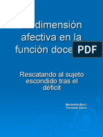 La Dimensión Afectiva de La Función Docente