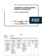 Silabus Bahasa Arab Kelas Vii - 1 & 2