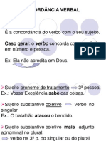 Concordância Verbal