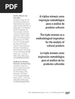 A tríplice mímesis como inspiração metodológica para a análise de produtos culturais