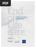 Download End of Life Care Leadership and quality inend of life care in Australia by UniversityofMelbourne SN186171133 doc pdf