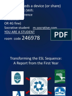 Transforming the ESL Sequence