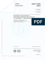 Abnt Nbr 6024 Numeracao Progressiva Das Secoes de Um Documento Escrito