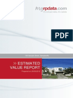 Value Report Estimated: 125 Sample Street, Sampleville