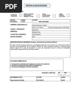 Formato de Flash Report de Accidentes | PDF