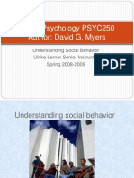 Social Psychology PSYC250